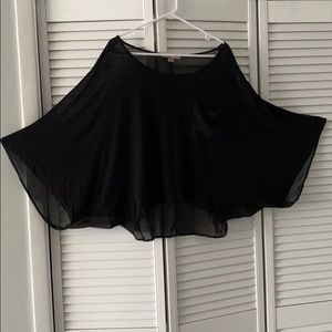 Black Batwing style Blouse